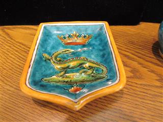2 RARE ANTIQUE ULYSSES BLOIS E BALON CERAMIC COLLECTIBLES